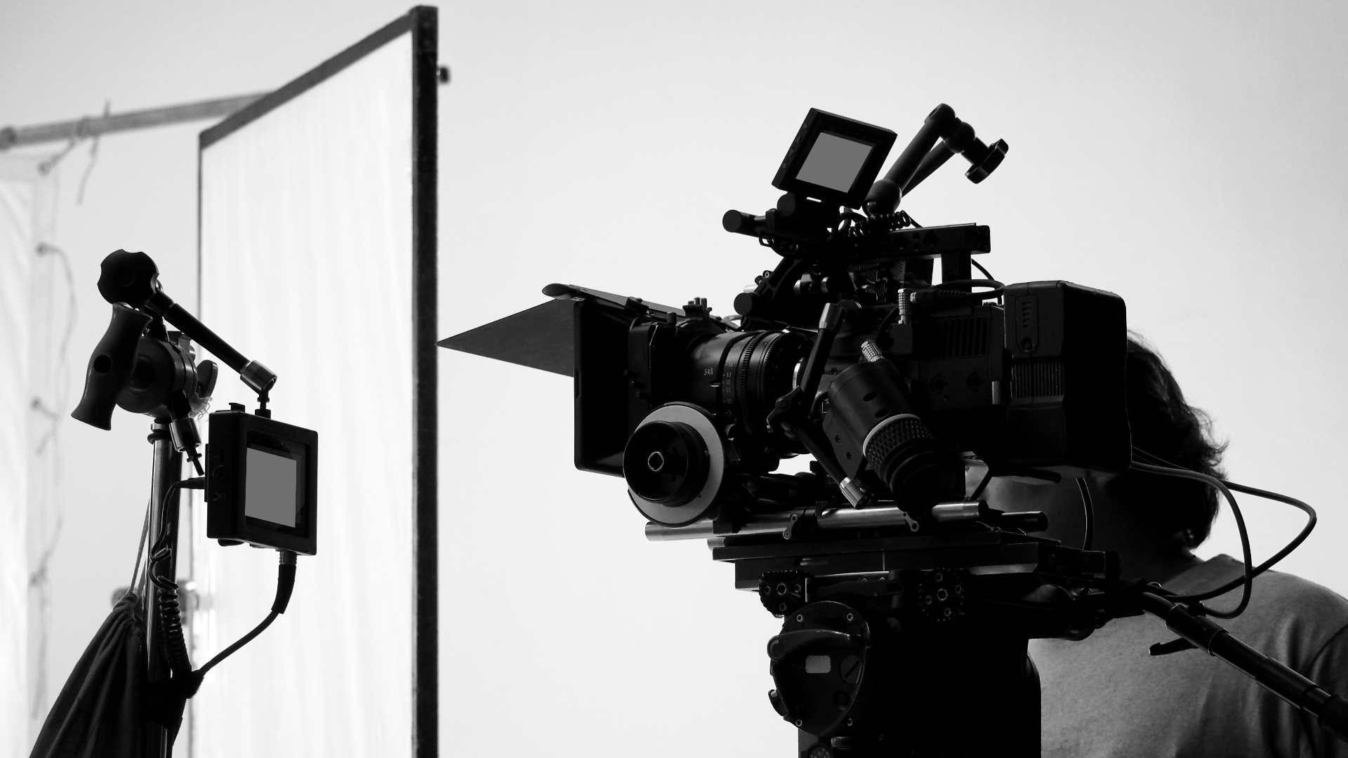 Cinematographer at work on set